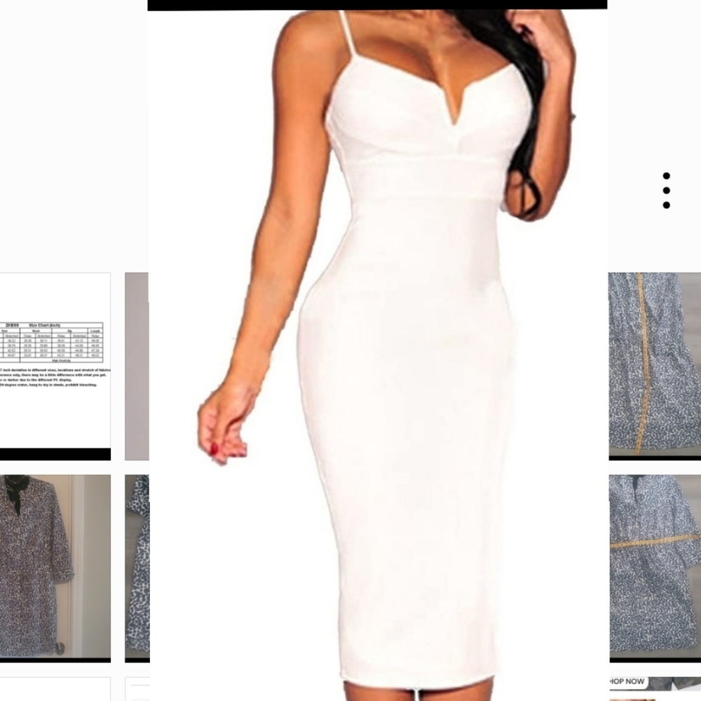 Plunging Cocktail Dress ~NWOT